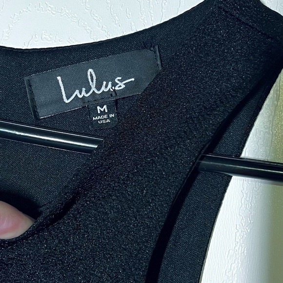 NWOT Lulus Kiss Cross Black and Ivory Striped Midi Dress - Picture 7 of 10